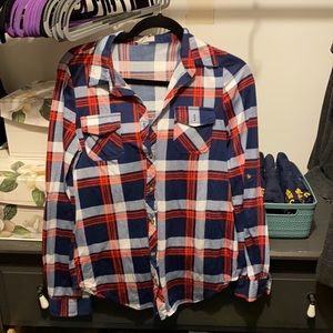 Flannel button-up